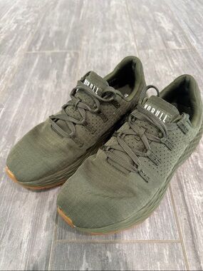 NOBULL Olive Green Knit Training Sneakers with Gum Sole